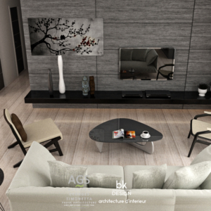 Salon Séjour d'une Maison Individuelle à Kuntzig style contemporain Salon Séjour d'une Maison Individuelle à Kuntzig style contemporain
