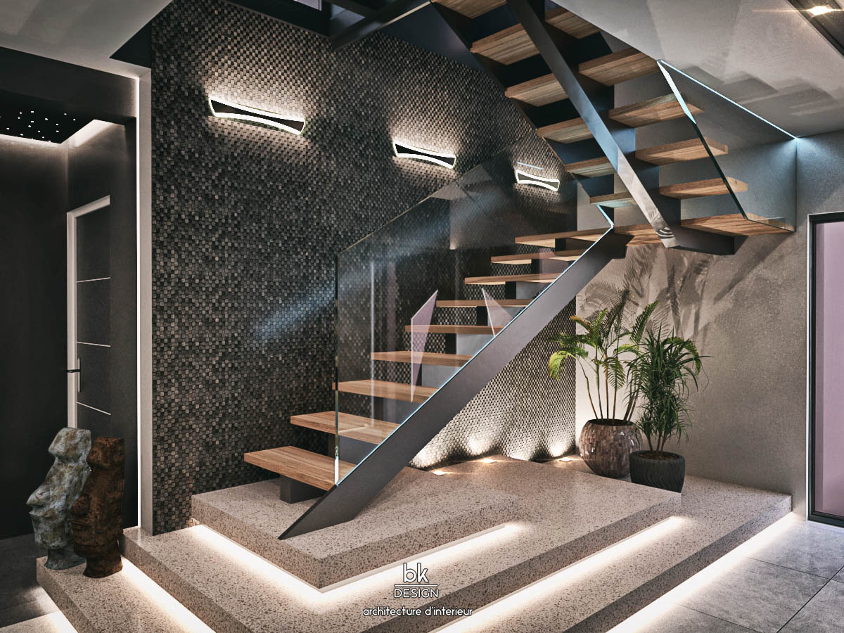 22 bk Design Projet Guénange v2R01 Escalier
